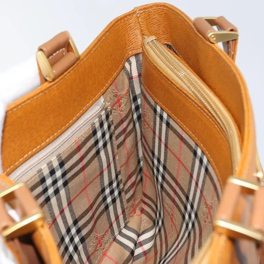 Burberry Leather Tote Bag Brown